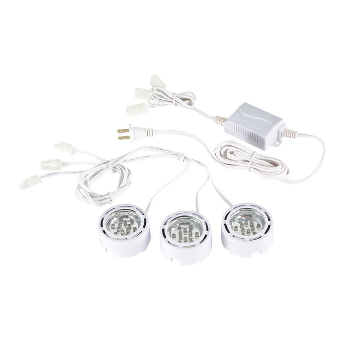 Eurofase 19576-015 LED Minipuck Kit, White