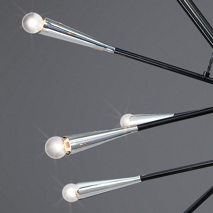 Eurofase 19800-011 28 Light Pendant, Chrome