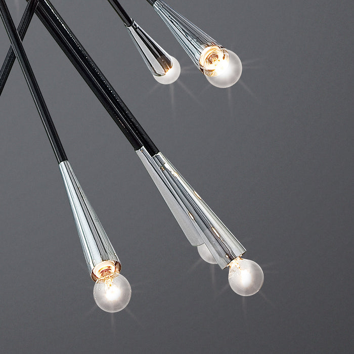 Eurofase 19800-011 28 Light Pendant, Chrome