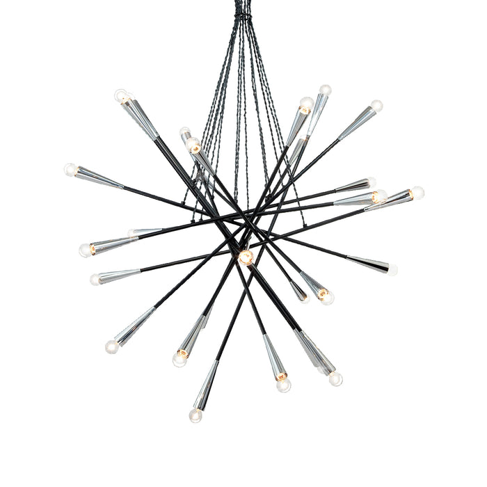 Eurofase 19800-011 28 Light Pendant, Chrome