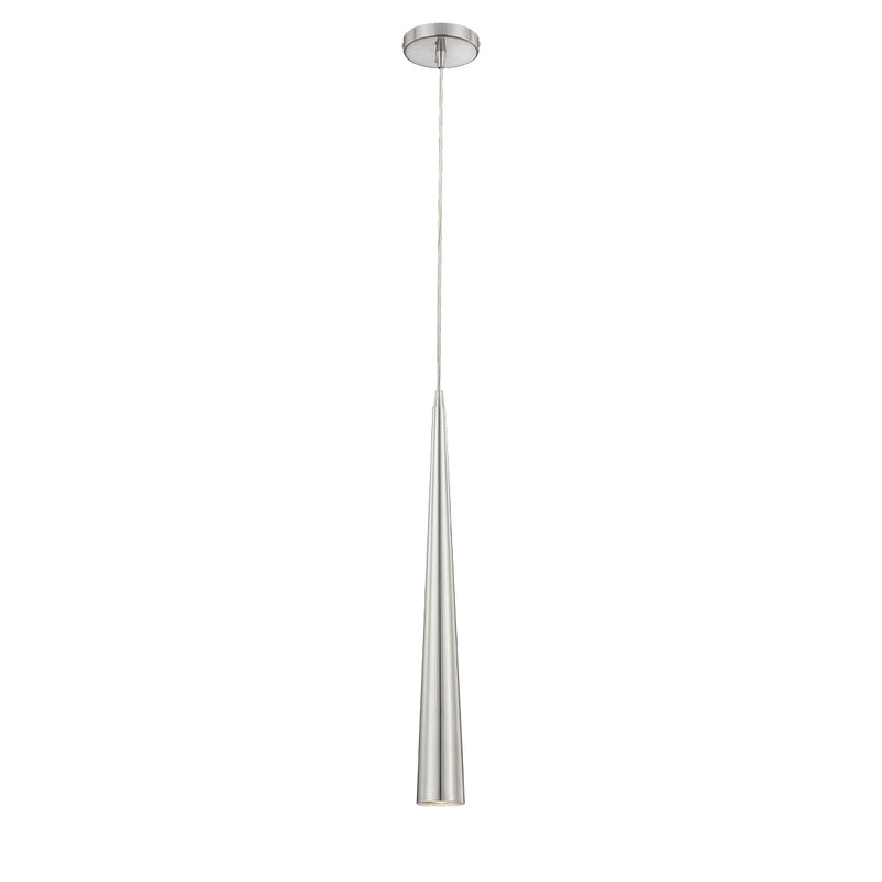 Eurofase 20445-027 One Light Pendant, Polished Nickel