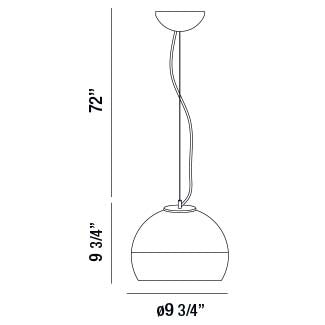 Eurofase 20453-015 One Light Pendant, Chrome