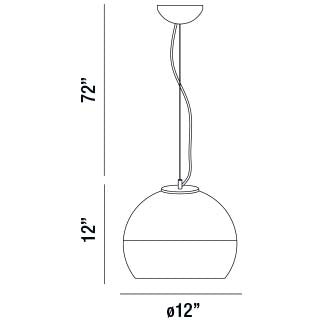Eurofase 20454-012 One Light Pendant, Chrome
