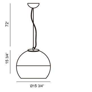 Eurofase 20455-019 One Light Pendant, Chrome