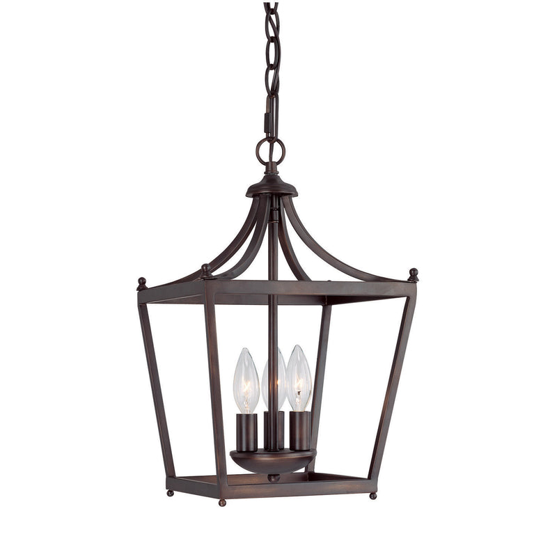 Capital Lighting 4036BB Three Light Foyer, Burnished Bronze