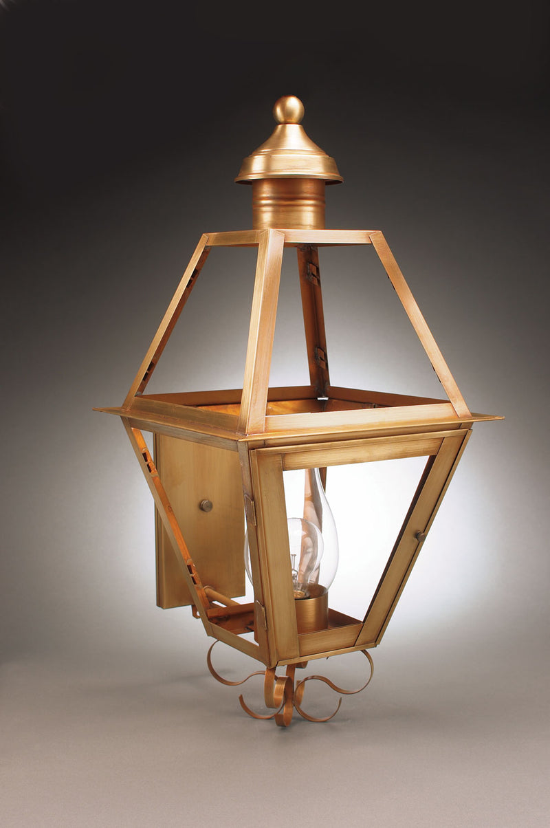 Northeast Lantern 1061-DAB-CIM-CLR One Light Wall Mount, Dark Antique Brass