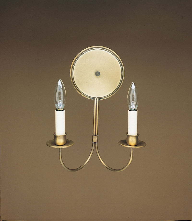 Northeast Lantern 144-AB-LT2 Two Light Wall Sconce, Antique Brass