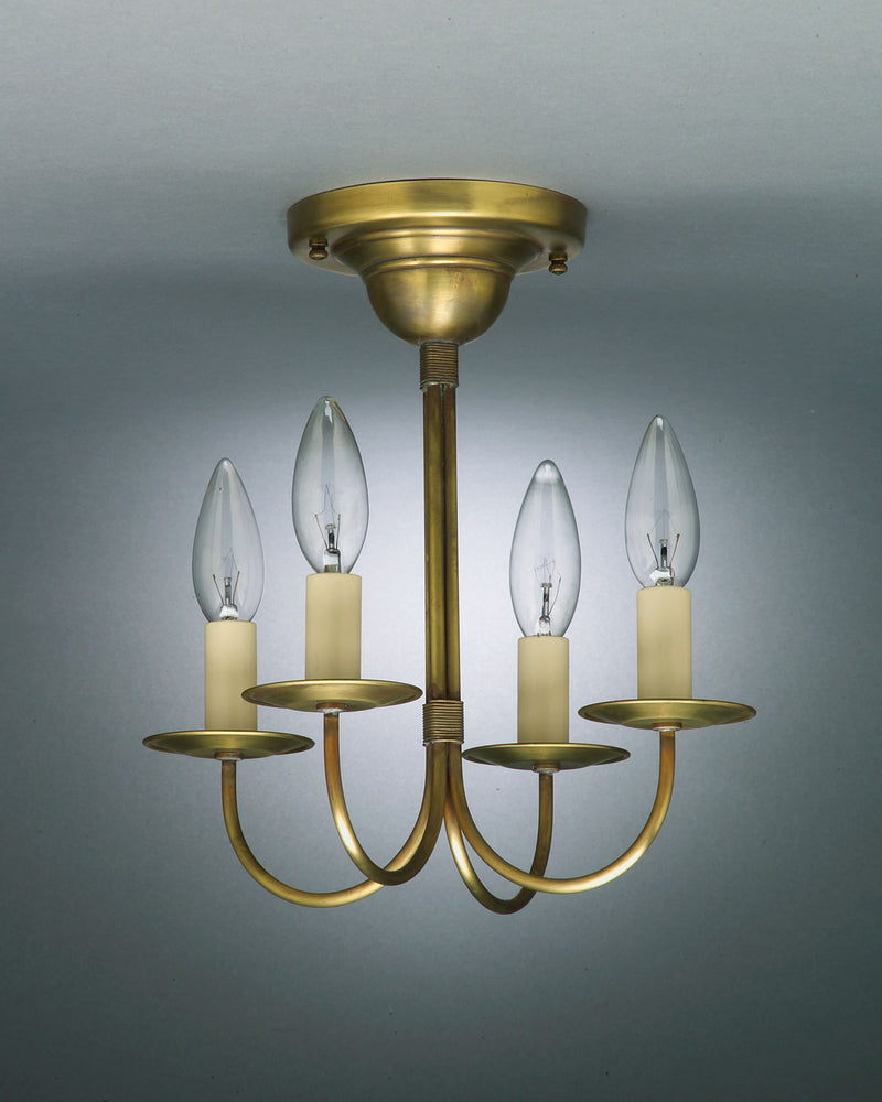 Northeast Lantern 904F-AB-LT4 Four Light Hanging Lantern, Antique Brass
