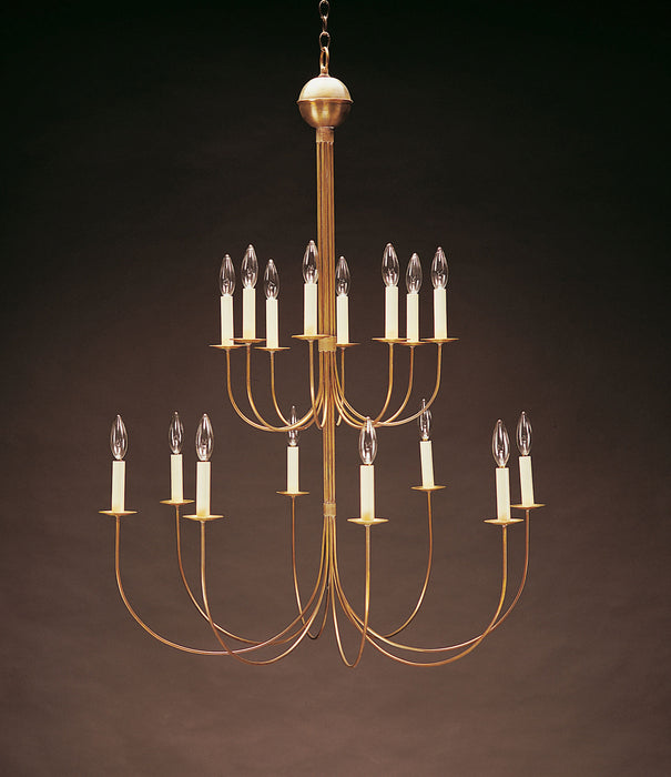 Northeast Lantern 916-AB-LT16 16 Light Hanging Fixture, Antique Brass