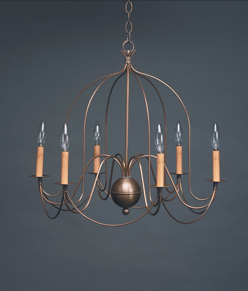 Northeast Lantern 940-DAB-LT6 Six Light Hanging Lantern, Dark Antique Brass