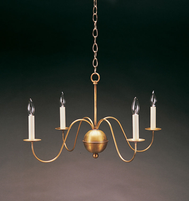 Northeast Lantern 949-AB-LT4 Four Light Hanging Lantern, Antique Brass