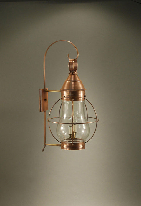 Northeast Lantern 2741-AC-LT2-CLR Two Light Wall Mount, Antique Copper
