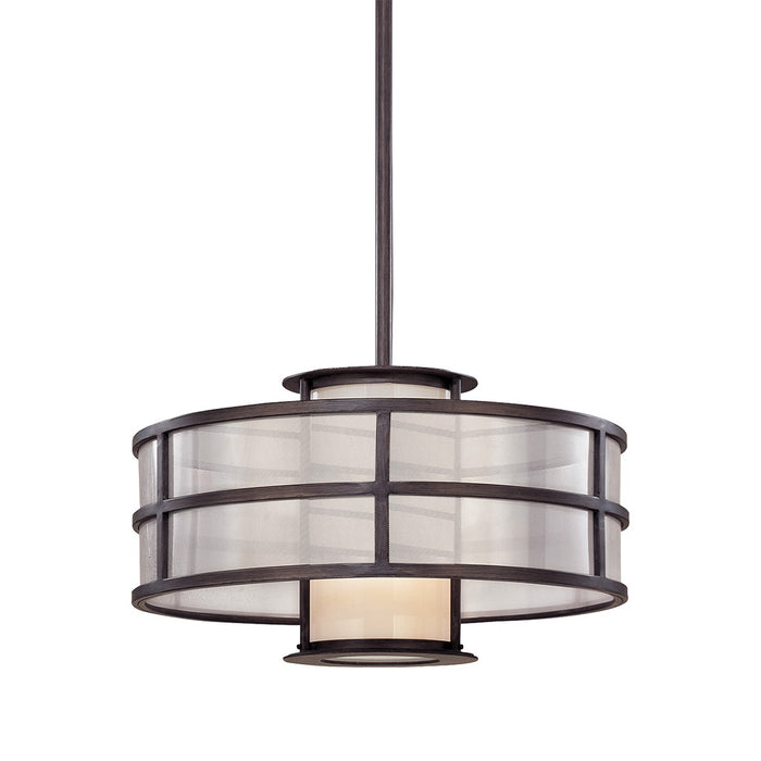 Troy Lighting F2735 One Light Chandelier, Graphite