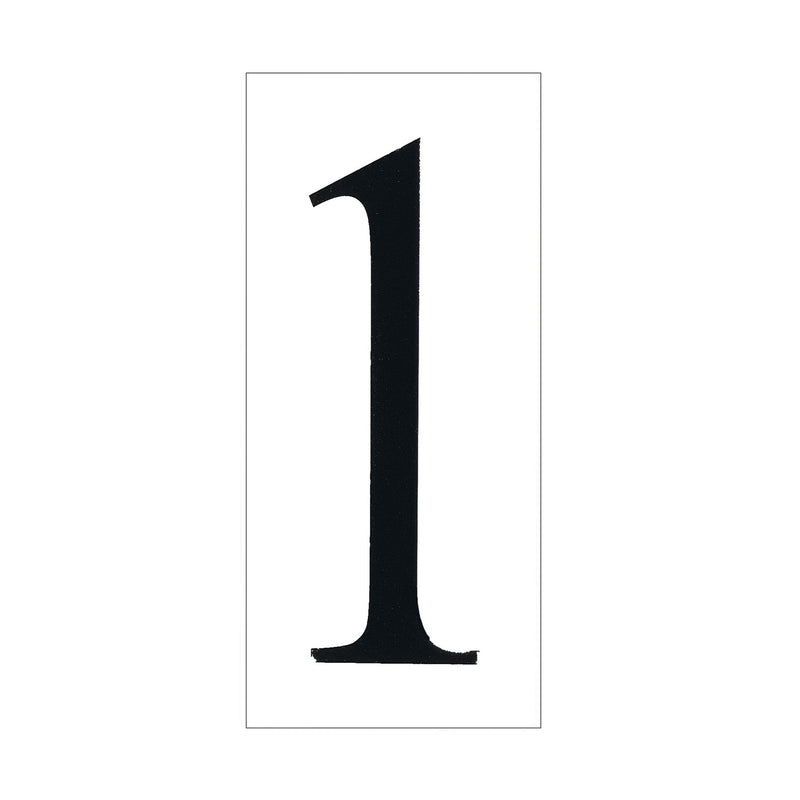 Generation Lighting 90611-68 Address Number Tile, White Plastic