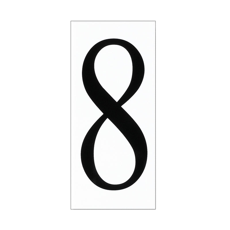 Generation Lighting 90618-68 Address Number Tile, White Plastic