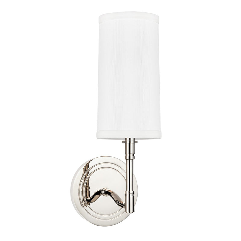 Hudson Valley 361-PN One Light Wall Sconce, Polished Nickel
