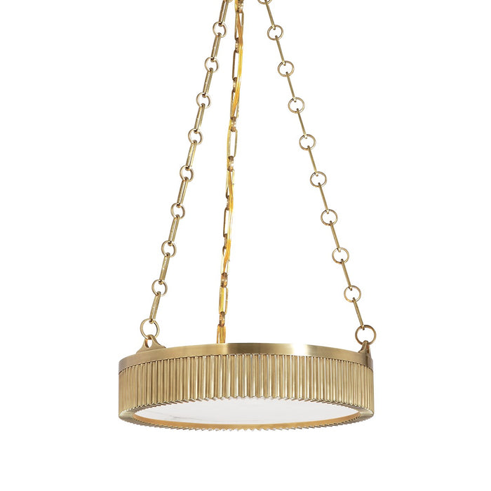 Hudson Valley 516-AGB Four Light Pendant, Aged Brass