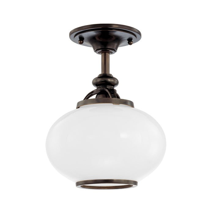 Hudson Valley 9809F-OB One Light Semi Flush Mount, Old Bronze