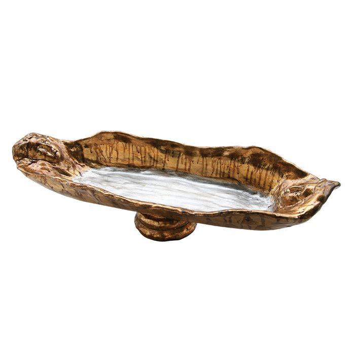 Lucas + McKearn SI1135 Bowl, Gold Leaf/Silver