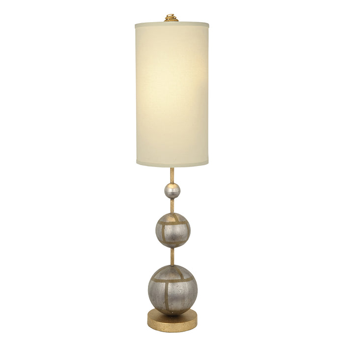 Lucas + McKearn TA1104-S One Light Buffet Lamp, Hand-Finished Silver Spheres On Gold