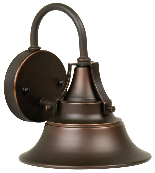 Craftmade Z4404-OBG One Light Outdoor Wall Lantern, Oiled Bronze Gilded