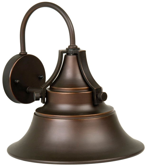 Craftmade Z4414-OBG One Light Outdoor Wall Lantern, Oiled Bronze Gilded