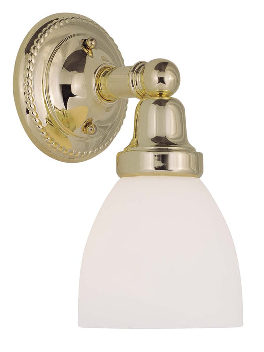 Livex Lighting 1021-02 One Light Bath Vanity, Polished Brass