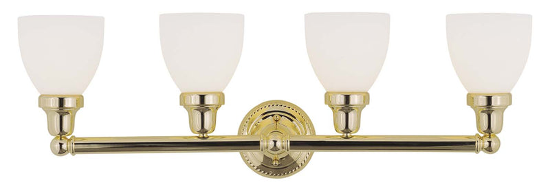 Livex Lighting 1024-02 Four Light Bath Vanity, Polished Brass