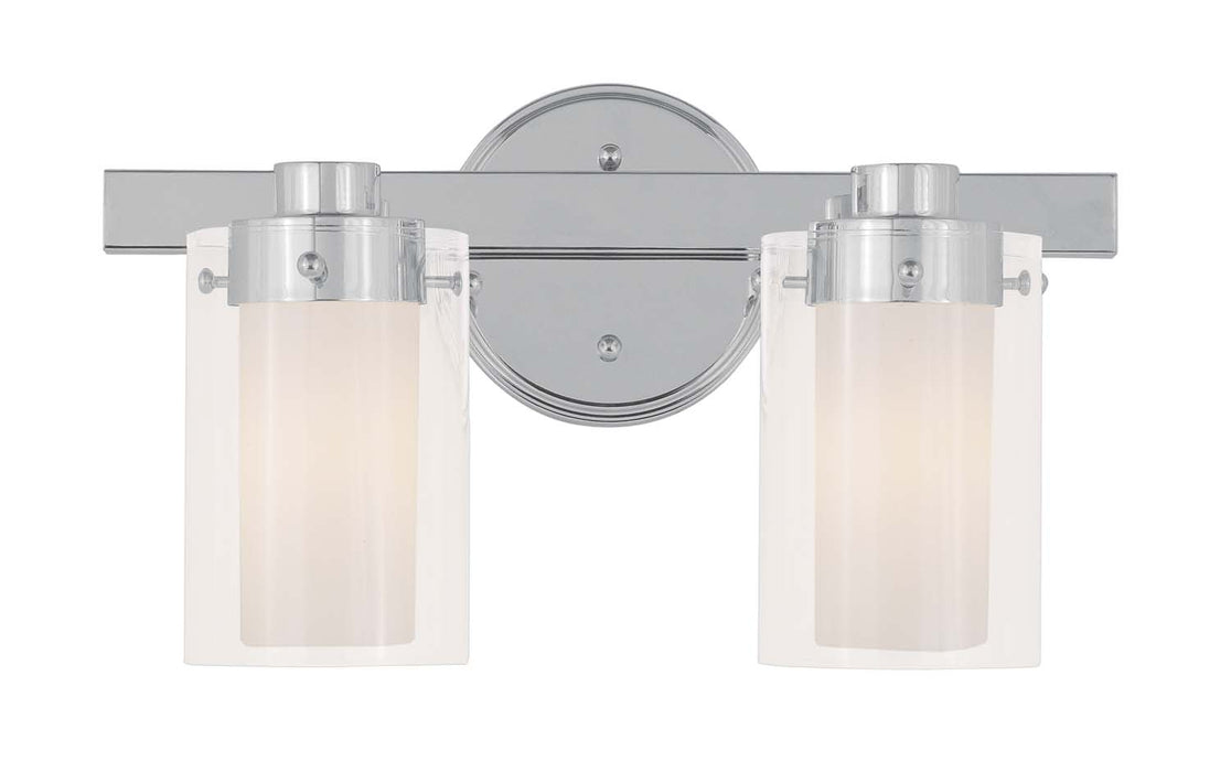 Livex Lighting 1542-05 Two Light Bath Vanity, Polished Chrome