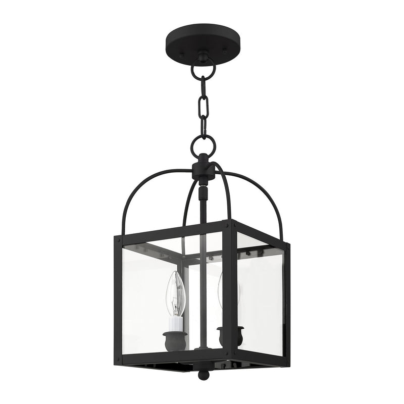 Livex Lighting 4041-04 Two Light Mini Pendant/Ceiling Mount, Black