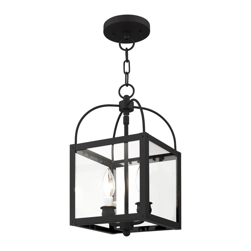 Livex Lighting 4041-04 Two Light Mini Pendant/Ceiling Mount, Black