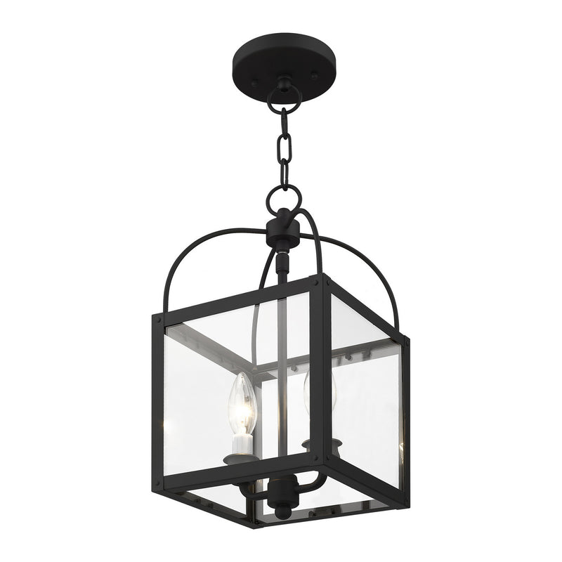 Livex Lighting 4041-04 Two Light Mini Pendant/Ceiling Mount, Black