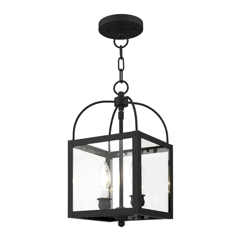 Livex Lighting 4041-04 Two Light Mini Pendant/Ceiling Mount, Black