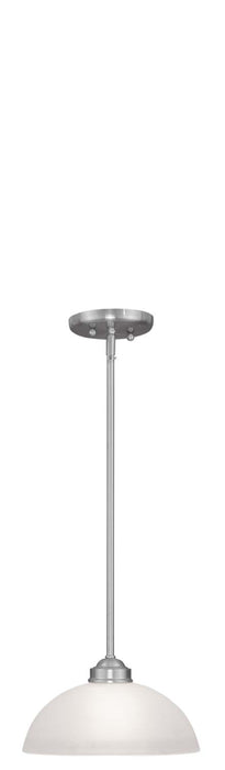 Livex Lighting 4211-91 One Light Pendant, Brushed Nickel