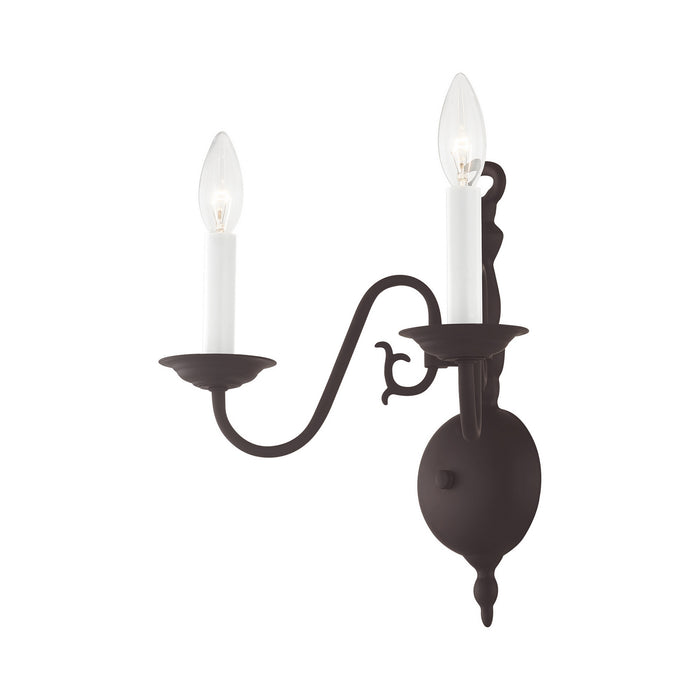 Livex Lighting 5002-07 Two Light Wall Sconce, Bronze