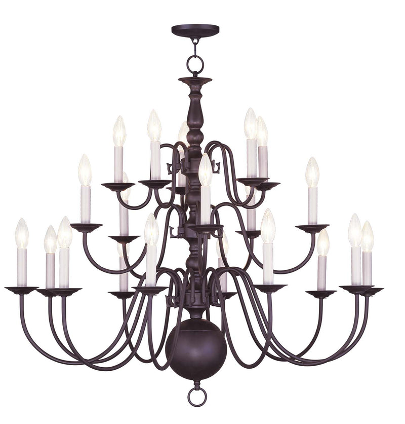 Livex Lighting 5019-07 20 Light Chandelier, Bronze