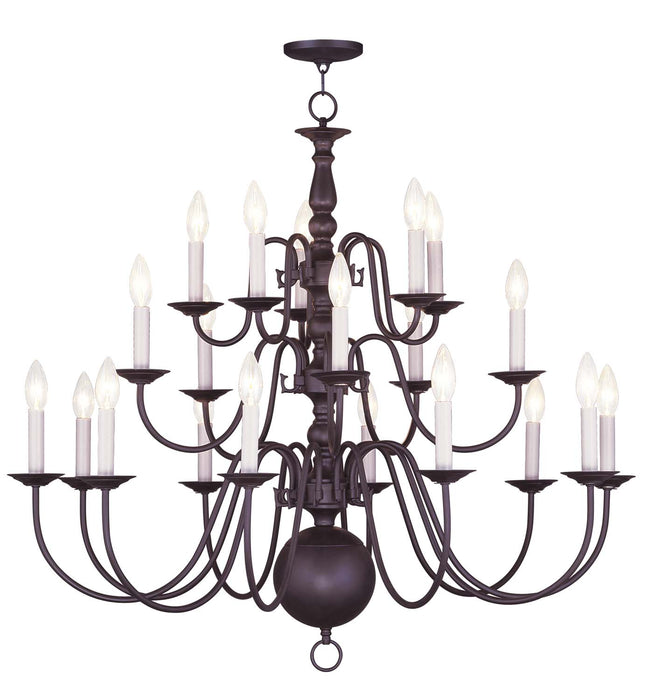 Livex Lighting 5019-07 20 Light Chandelier, Bronze