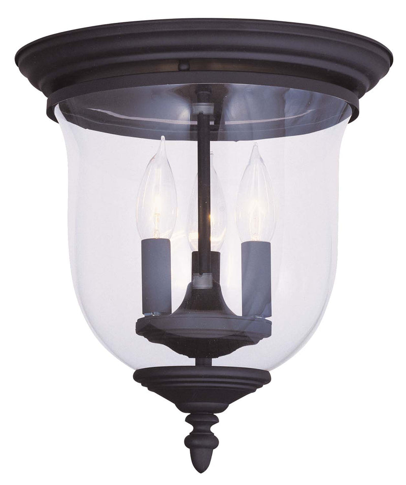 Livex Lighting 5021-04 Three Light Ceiling Mount, Black