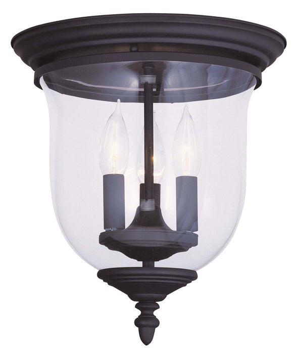 Livex Lighting 5021-04 Three Light Ceiling Mount, Black