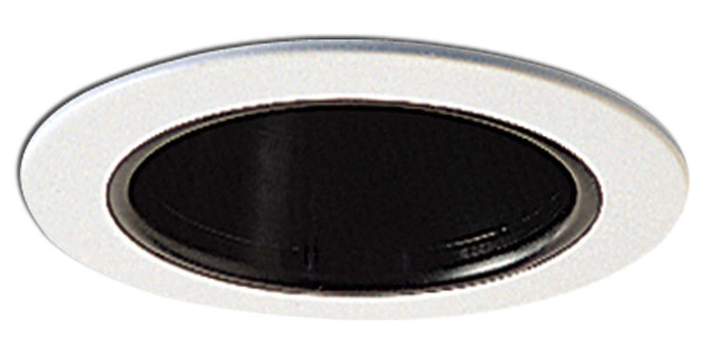Nora Lighting NL-413 4"Ref Ring, Black / White