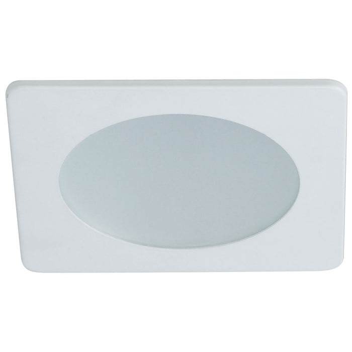 Nora Lighting NL-4826W 4" Flat Frost Lens,Sq Trm, White