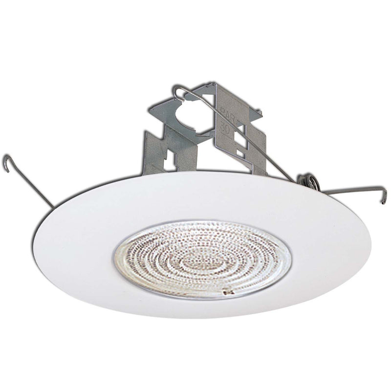 Nora Lighting NP-323 6" Fresnel Lens W/ Plastic Trim & Bracket, White