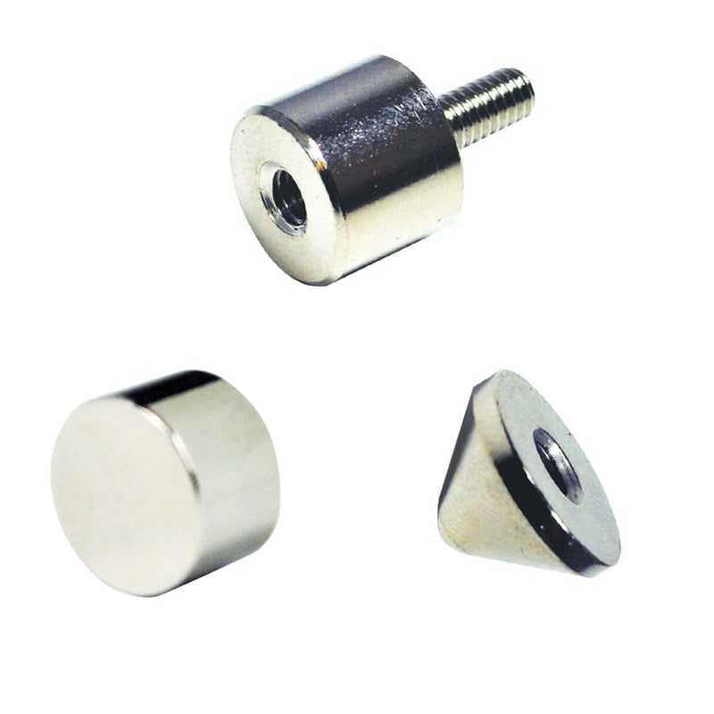 Nora Lighting NRA-203 3 Set Of Screw Nuts, 3 Pointy, Chrome