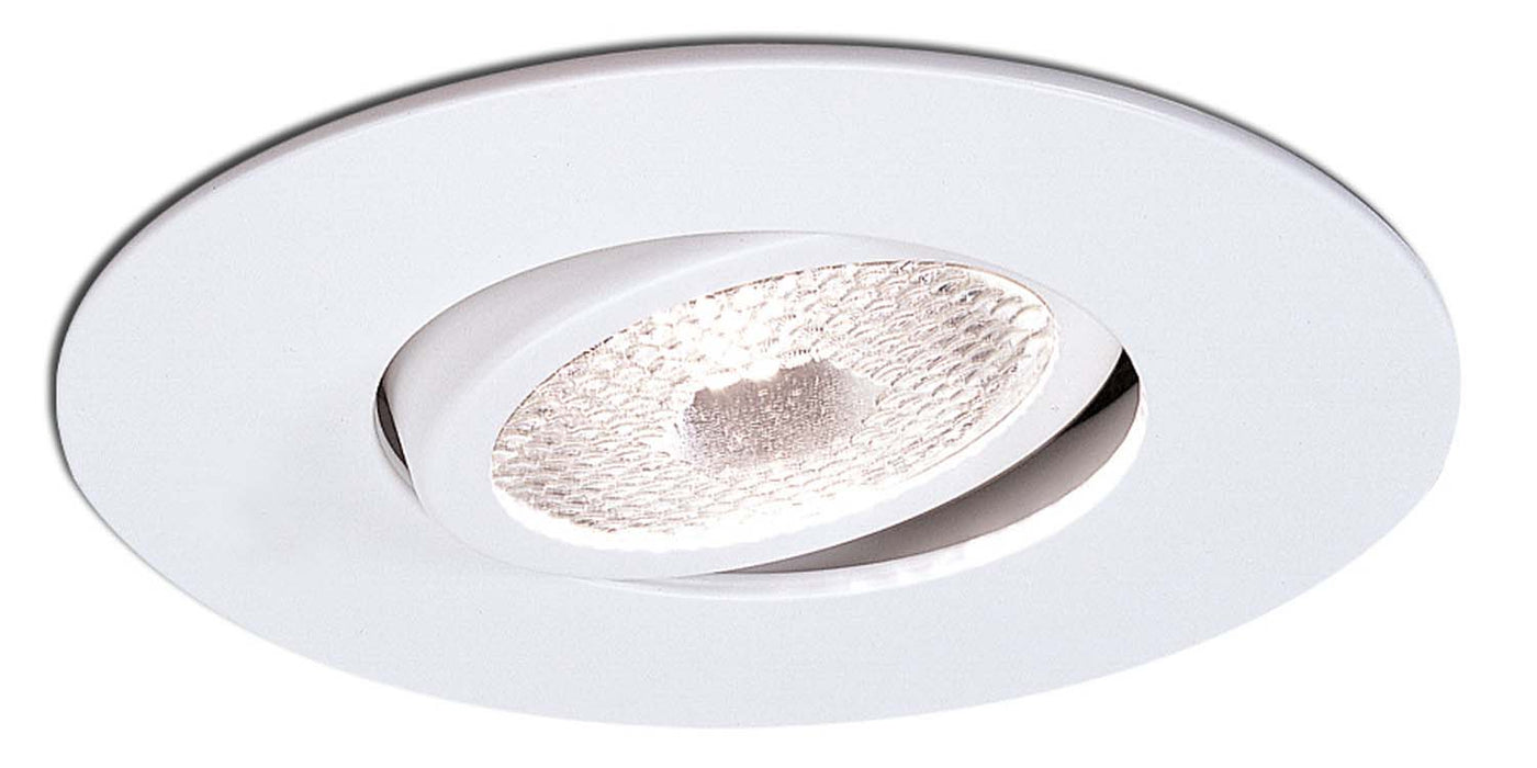 Nora Lighting NS-12W 4" Surface Adjustable Gimbal W/ Metal Trim, White