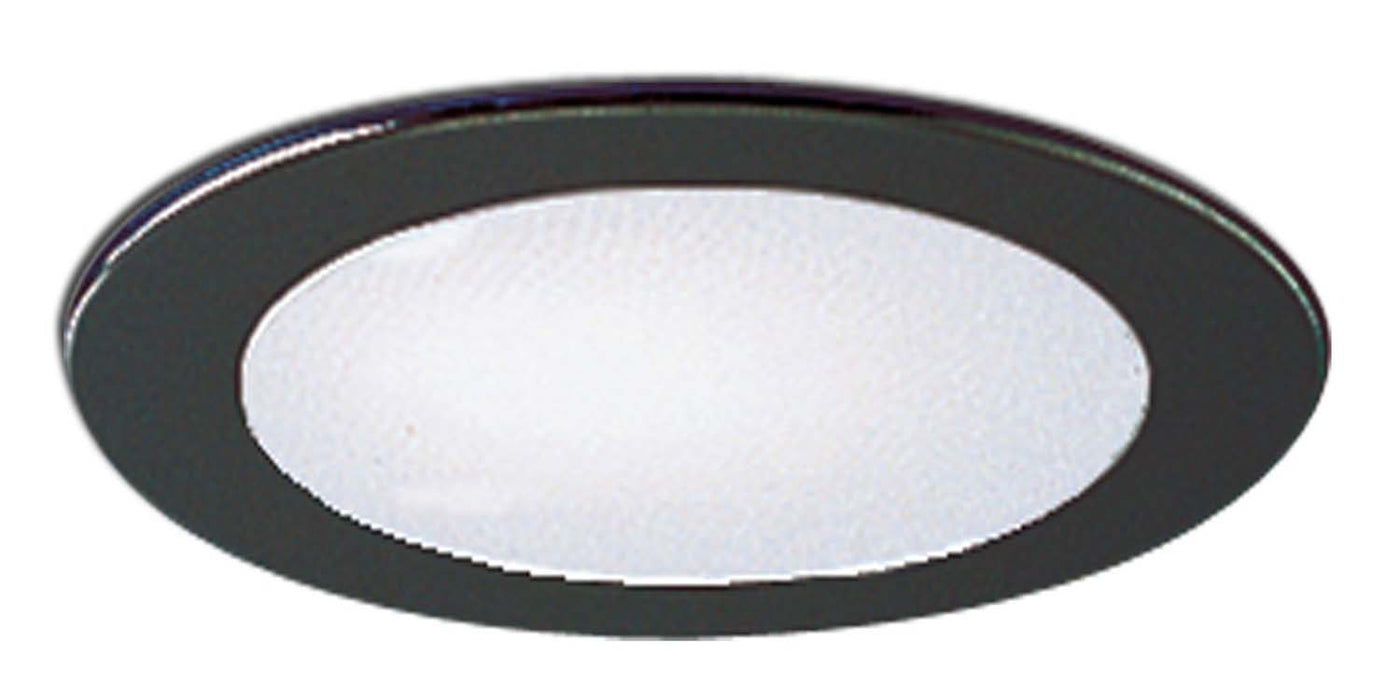 Nora Lighting NS-22B 4" Albalite Lens W/ Metal Trim, Black