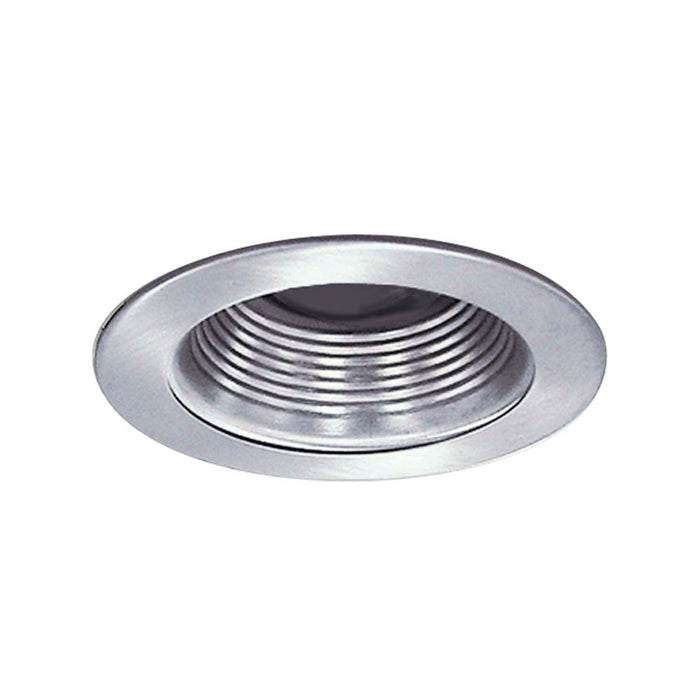 Nora Lighting NS-40N 4" Stepped Metal Baffle Trim W/ Metal Ring, Natural Metal
