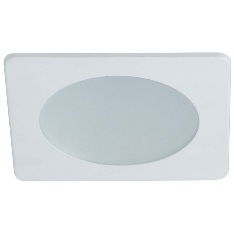 Nora Lighting NS-4926W 4" Frost Flat Lens,Sq Trim, White
