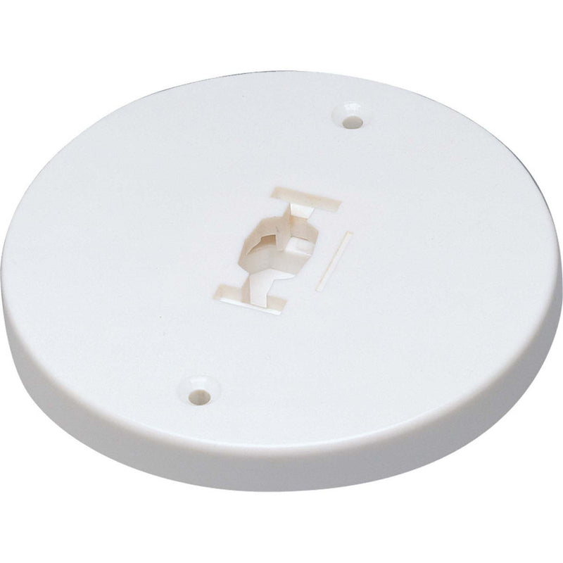 Nora Lighting NT-366W Monopoint Canopy For Line Voltage Track Head, White