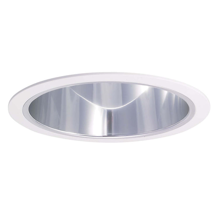 Nora Lighting NTA-97 6" Specular Clear Cone Reflectorector W/ Plastic Ring, Chrome