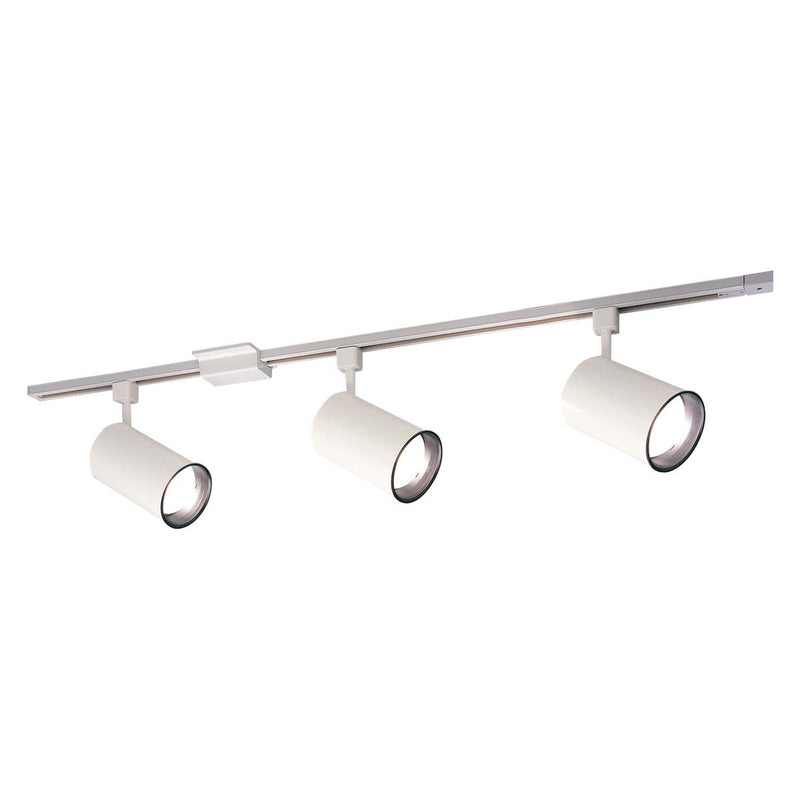 Nora Lighting NTL-151 Trk Pk, 3-Flat Cyl Par30, White